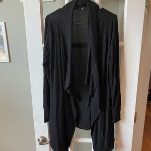 Stella & Dot Black waterfall cardigan